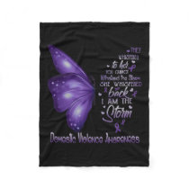 I Am The Storm Domestic Violence Awareness Fleece Blanket