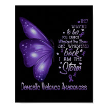 I Am The Storm Domestic Violence Awareness Poster