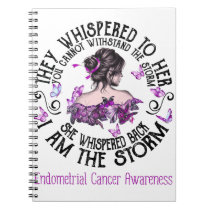 I Am The Storm Endometrial Cancer Awareness Notebook