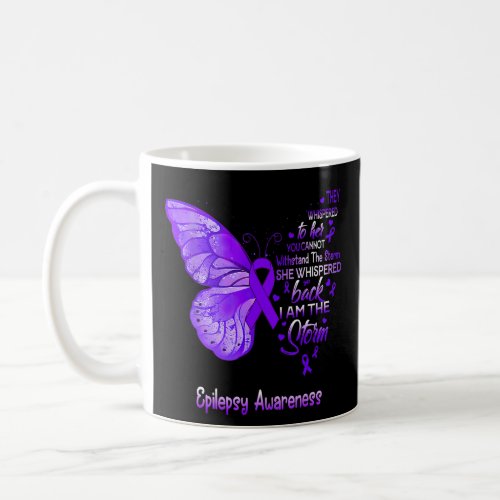 I Am The Storm Epilepsy Awareness Butterfly  Coffee Mug