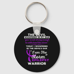 I Am The Storm Epilepsy Warrior Keychain