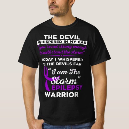 I Am the Storm Epilepsy Warrior T_Shirt