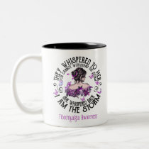 I Am The Storm Fibromyalgia Awareness Two-Tone Coffee Mug