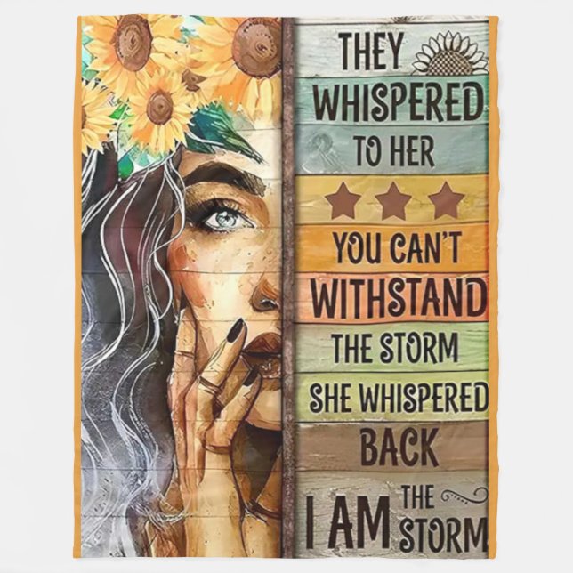 I AM THE STORM FLEECE BLANKET (Front)