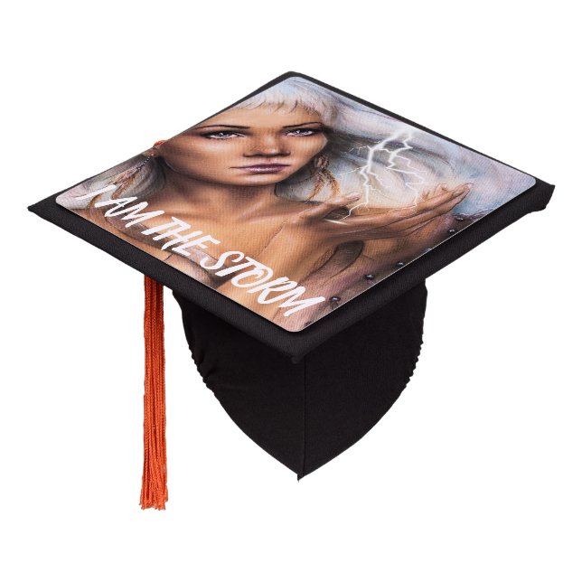 I AM the Storm  Graduation Cap Topper (Angled)