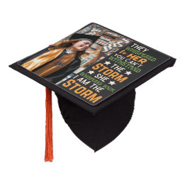 I Am The Storm Graduation Strong Woman Art Graduation Cap Topper