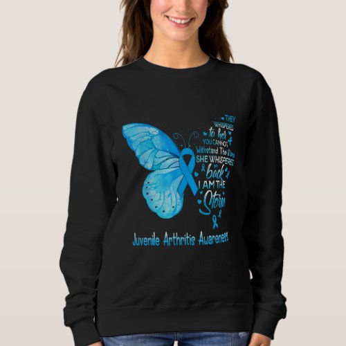 I Am The Storm Juvenile Arthritis Awareness Butter Sweatshirt