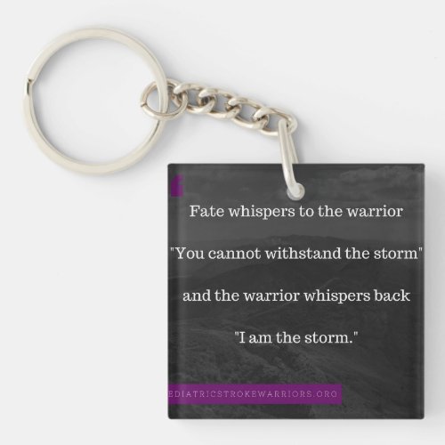 I am the Storm keychain