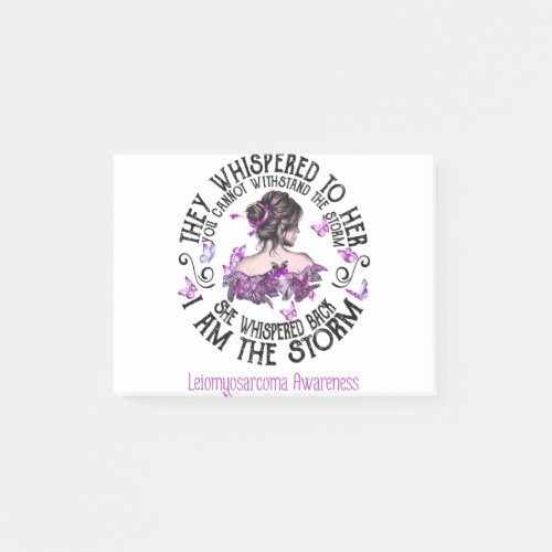 I Am The Storm Leiomyosarcoma Awareness Post_it Notes