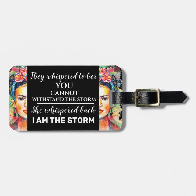 I Am The Storm Luggage Tag (Front Horizontal)