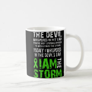 I Am The Storm Mental Health Awareness Green Ribb Coffee Mug