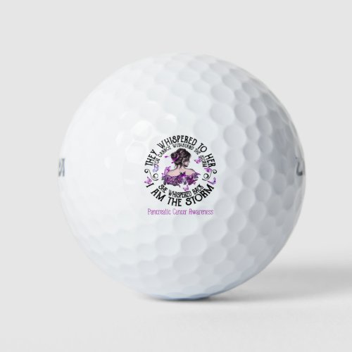 I Am The Storm Pancreatic Cancer Awareness Golf Balls