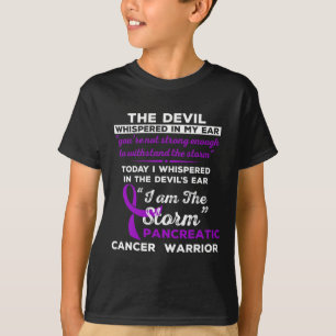 I Am The Storm Pancreatic Cancer Warrior  T-Shirt