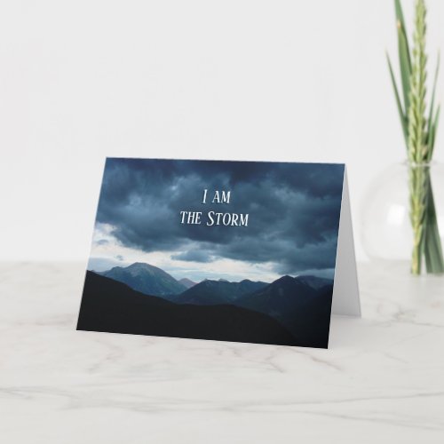 I Am The Storm Personalized Stationery Note Card