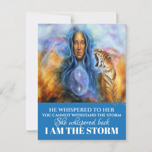 I AM THE STORM POSTCARD