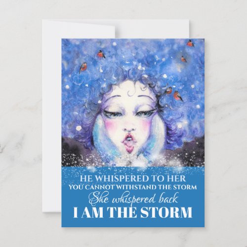 I AM THE STORM POSTCARD