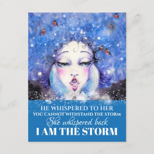 I AM THE STORM POSTCARD