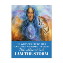 I AM THE STORM POSTCARD