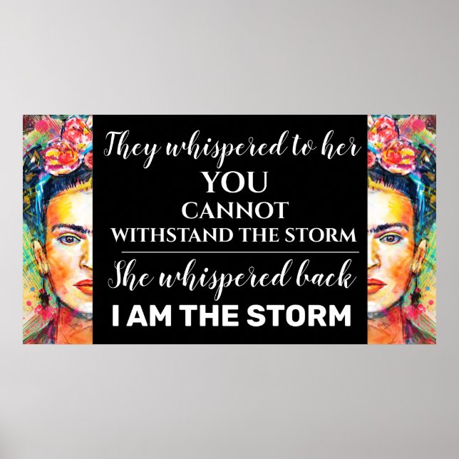 I Am The Storm Poster (Front)