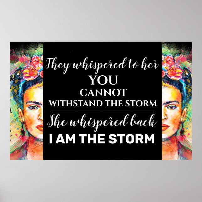 I Am The Storm Poster (Front)