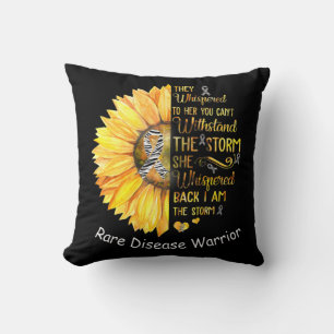 I am the Storm Rare Disease Warrior T-Shirt38 Throw Pillow