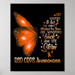 I Am The Storm Rsd Crps Awareness Butterfly Poster