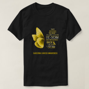 I Am The Storm Sarcoma Cancer Awareness Butterfly T-Shirt