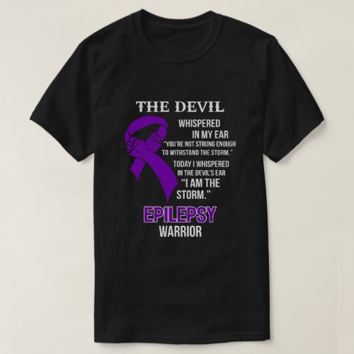 I Am The Storm Support Epilepsy Awareness Warrior  T_Shirt