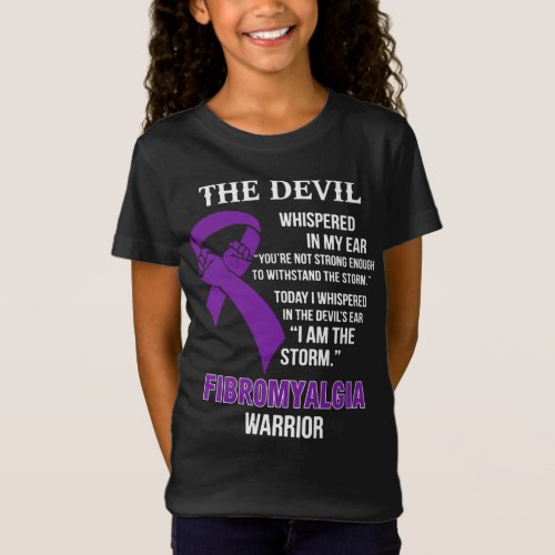 I Am The Storm Support Fibromyalgia Awareness Warr T_Shirt