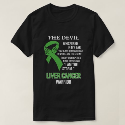 I Am The Storm Support Liver Cancer Awareness T_Shirt