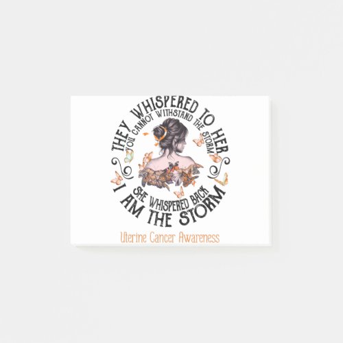 I Am The Storm Uterine Cancer Awareness Post_it Notes