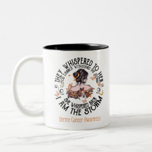 I Am The Storm Uterine Cancer Awareness Two-Tone Coffee Mug