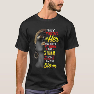 I Am The Strong African Queen Girls - Black Histor T-Shirt