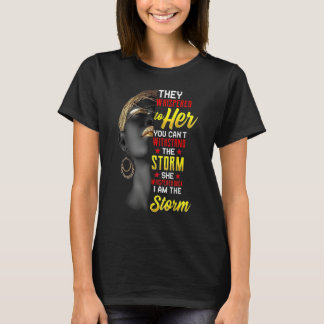 I Am The Strong African Queen girls - Black Histor T-Shirt