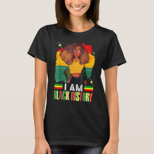 I Am The Strong African Queen Girls Black History T-Shirt
