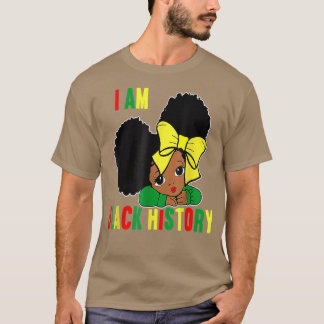 I Am The Strong African Queen girlsBlack History M T-Shirt