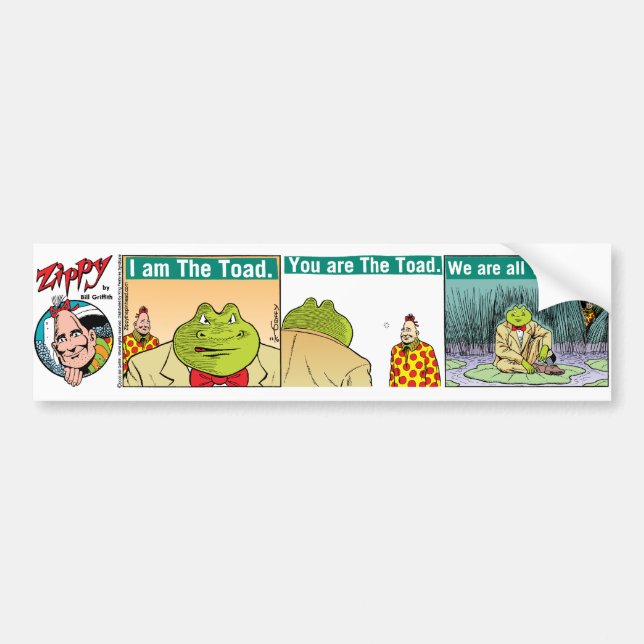 "I Am The Toad" bumper sticker (Front)