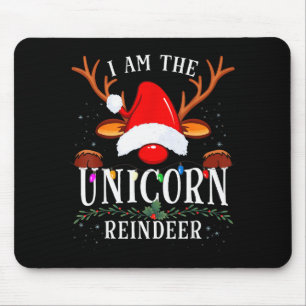 I Am The Unicorn Reindeer Christmas Family Mouse Pad