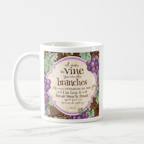 I Am the Vine Scripture Mug