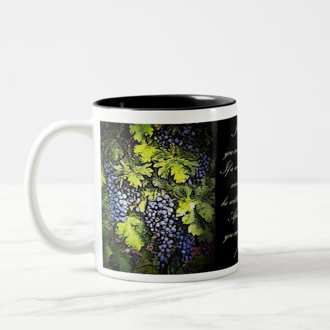 I Am The Vine Two-Tone Coffee Mug (Left)