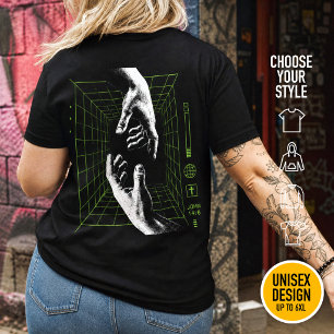 I am the Way John 14:6 Grid Christian Cyberpunk Plus Size T-Shirt