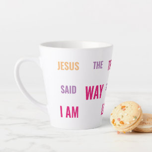 I am the Way Latte Mug in bright colours