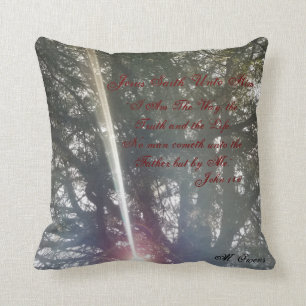 "I Am The Way" Nature Throw Pillow