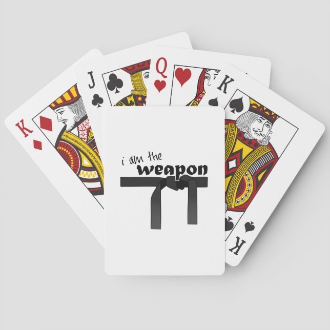 I Am The Weapon Poker Cards (Back)