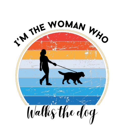 I am the woman who walks the dog Pet owner gifts Frosted Glass Coffee Mug