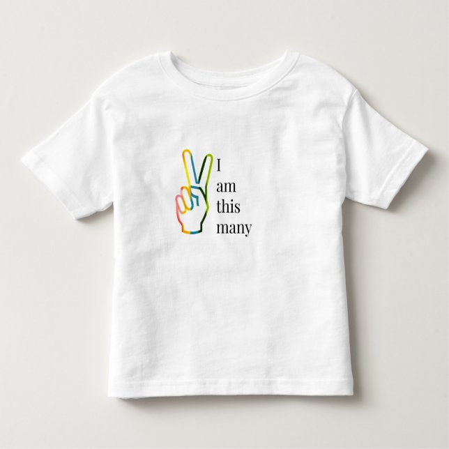 I am This Many Toddler T-shirt (Front)