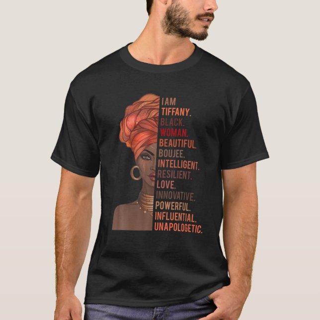 I Am Tiffany Black Woman History Month 2020 Pride  T-Shirt (Front)