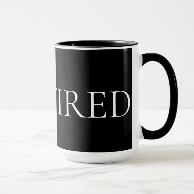 I Am Tired – Soft, Emotional Phrase Mug (Right)