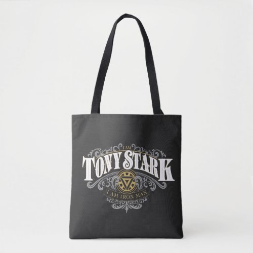 I Am Tony Stark I Am Iron Man Ornate Graphic Tote Bag