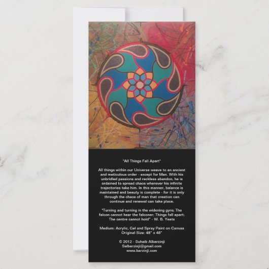 I am Totality and All Things Fall Apart- Long Card (Back)